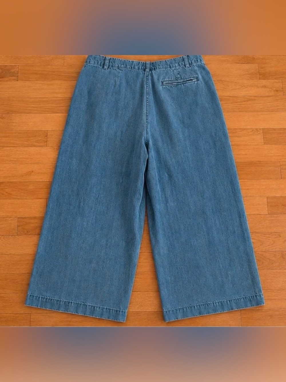 Old Navy Extra High-Rise Wide Leg Jeans Denim Size 14 Adjustable Waist - Picture 2 of 8